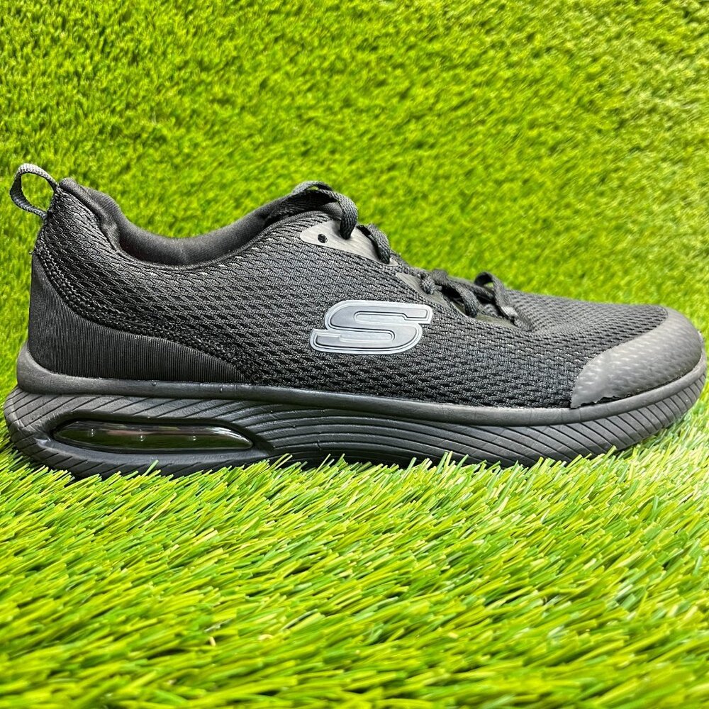 Skechers Dyna Air Mens Size 9.5 Black Walking Slip Resistant Work Shoes Sneakers